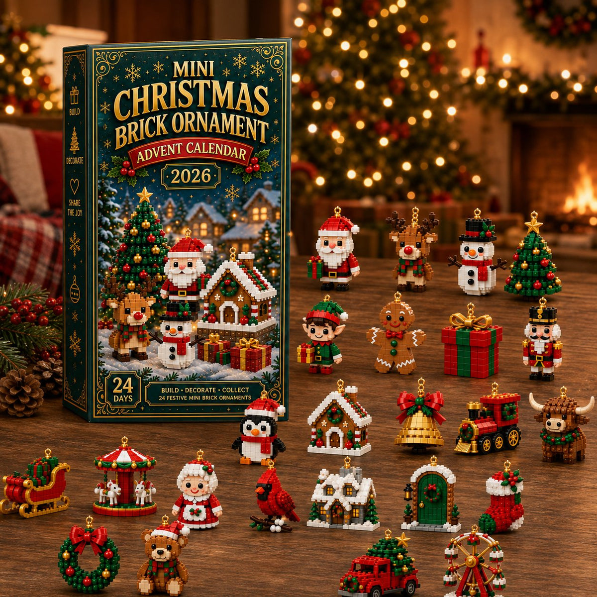 🎅 The Christmas Countdown Everyone Loves! ✨ 24 days of festive surprises in one adorable ornament calendar. Perfect for decorating your tree, gifting loved ones, and creating unforgettable holiday memories.
