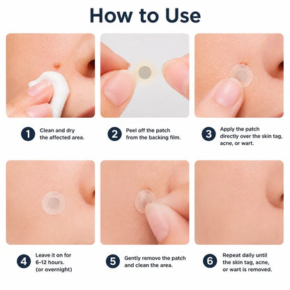 ✨Celviron 2‑in‑1 Microneedle Patch，Remove Skin Tags, Moles, Warts for Face & Body