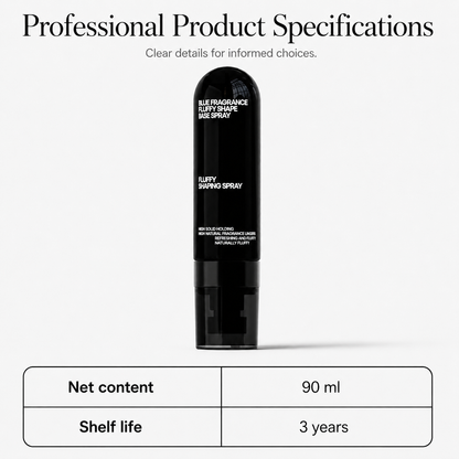 90ml Fluffy Hair Shaping Spray Long Lasting Volumizing Mist with Peach Fragrance