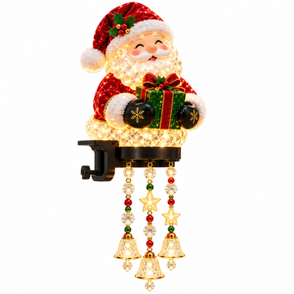 🎄 Christmas Porch Railing Lights – 4 Festive Character Designs