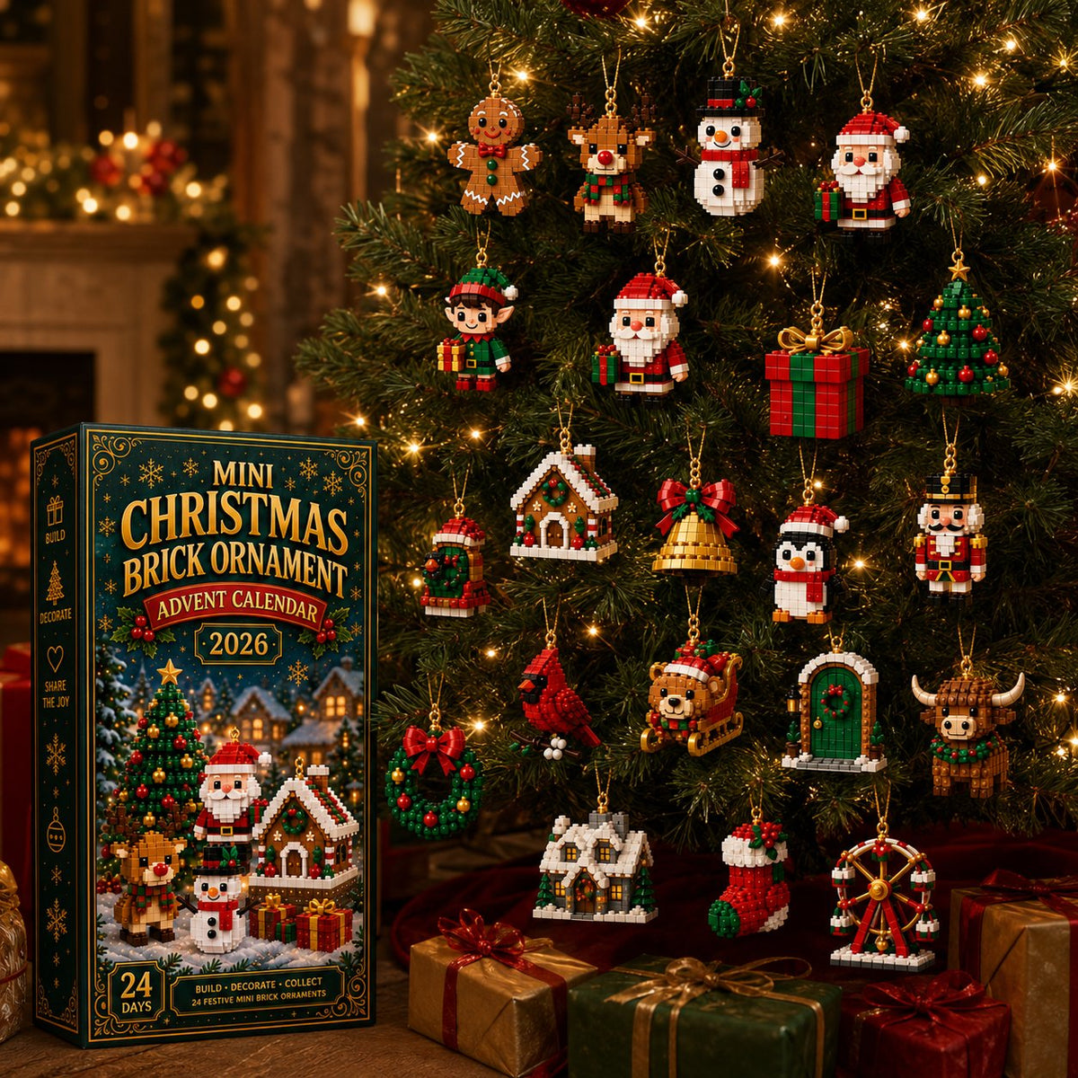 🎅 The Christmas Countdown Everyone Loves! ✨ 24 days of festive surprises in one adorable ornament calendar. Perfect for decorating your tree, gifting loved ones, and creating unforgettable holiday memories.