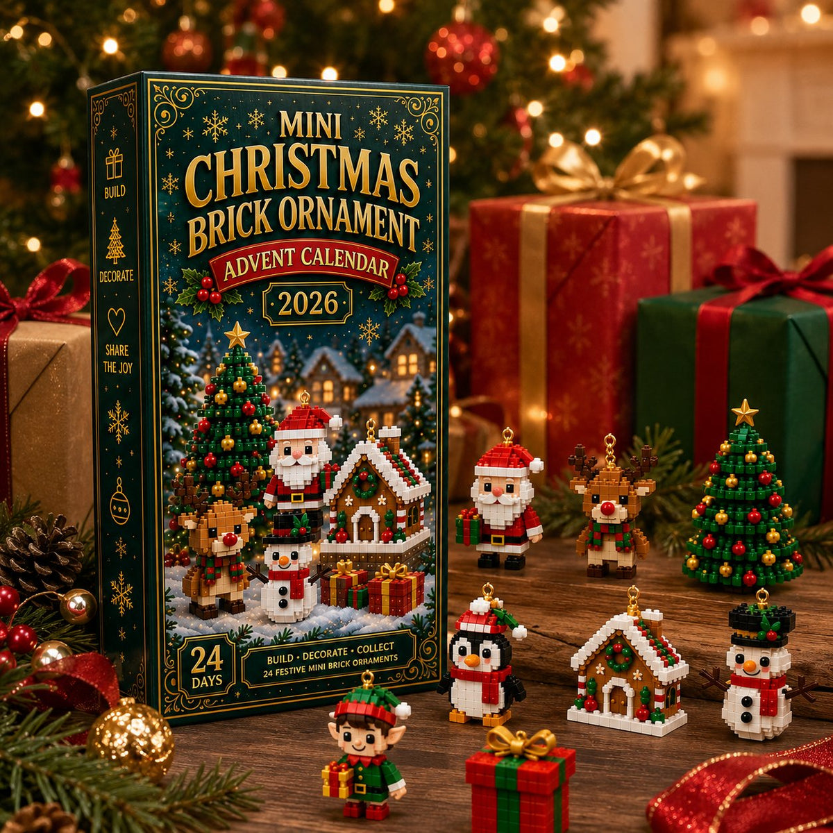 🎅 The Christmas Countdown Everyone Loves! ✨ 24 days of festive surprises in one adorable ornament calendar. Perfect for decorating your tree, gifting loved ones, and creating unforgettable holiday memories.